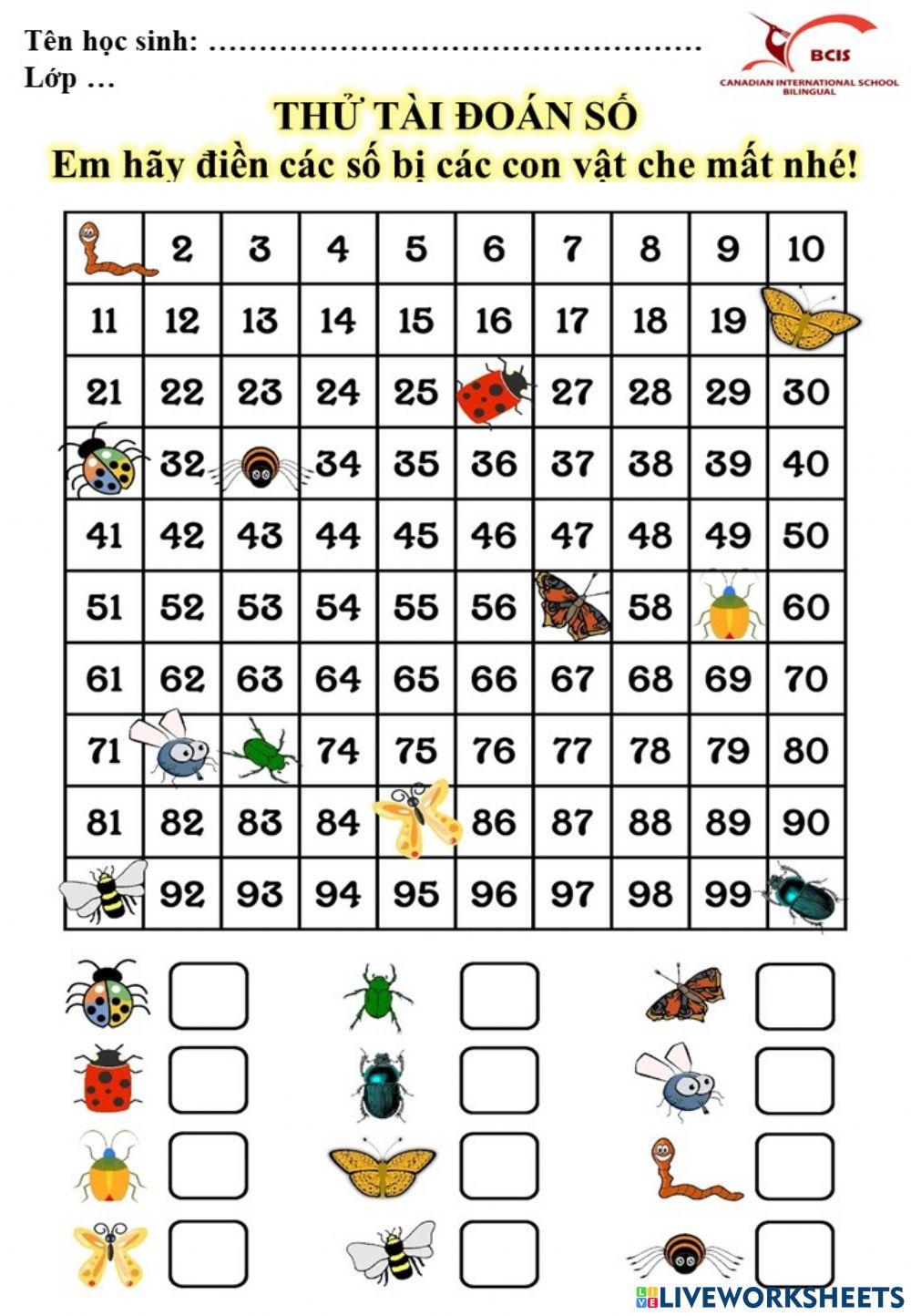 Toán 2: thử tài đoán số