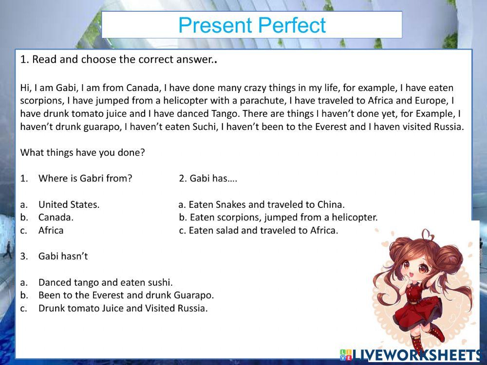 Present Perfect