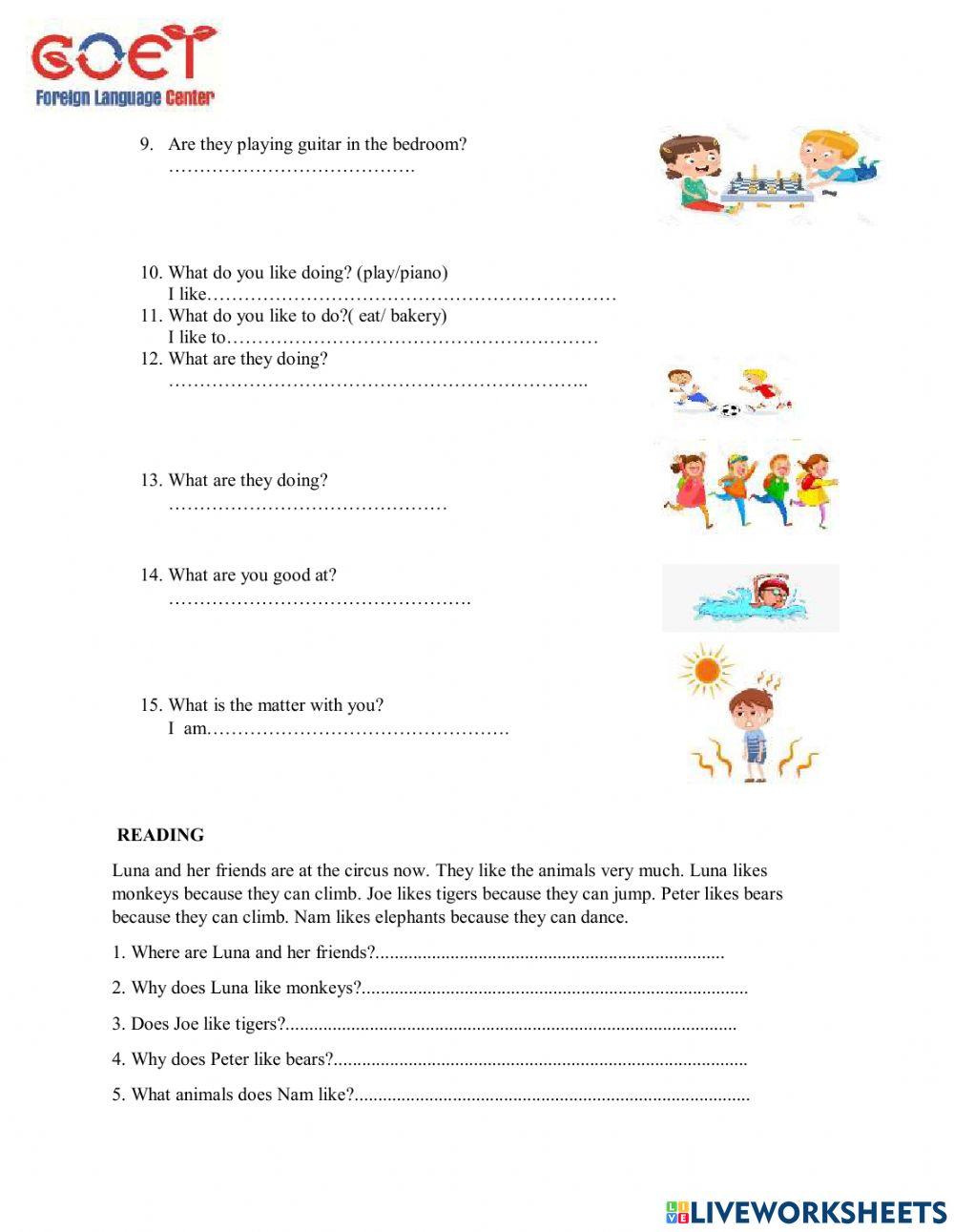 Final test for starters online class