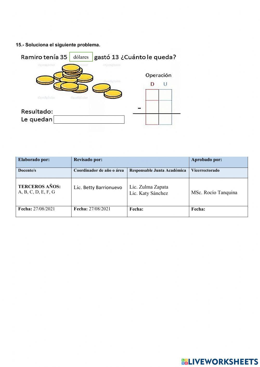 Evaluaciòn diagnòstica tercero de bàsica