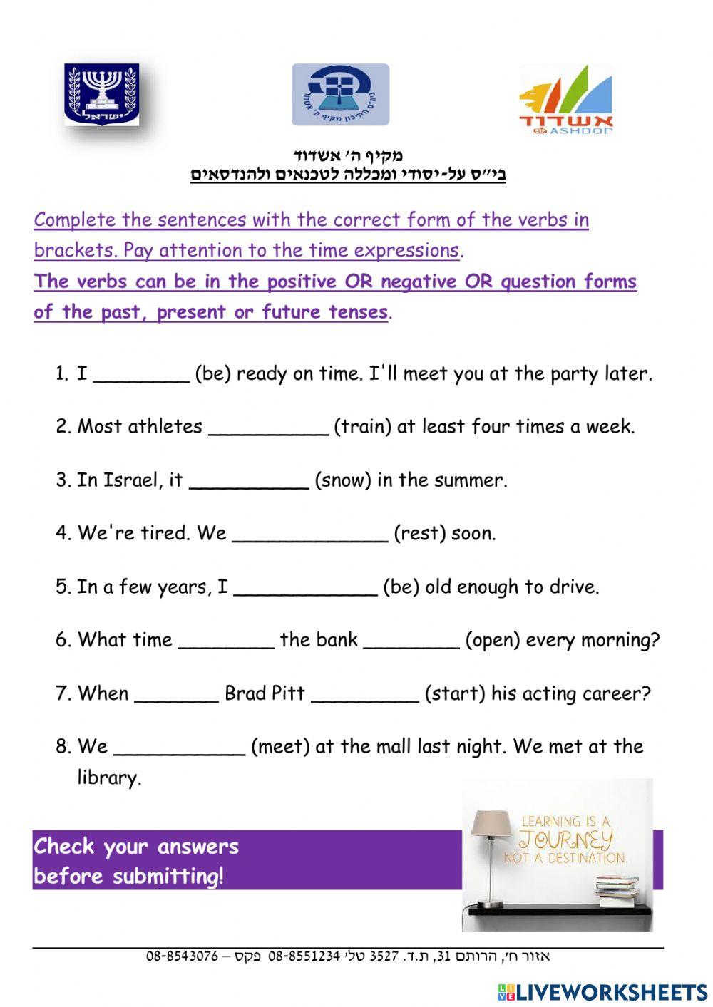 Keep Thinking - Review of Simple Tenses