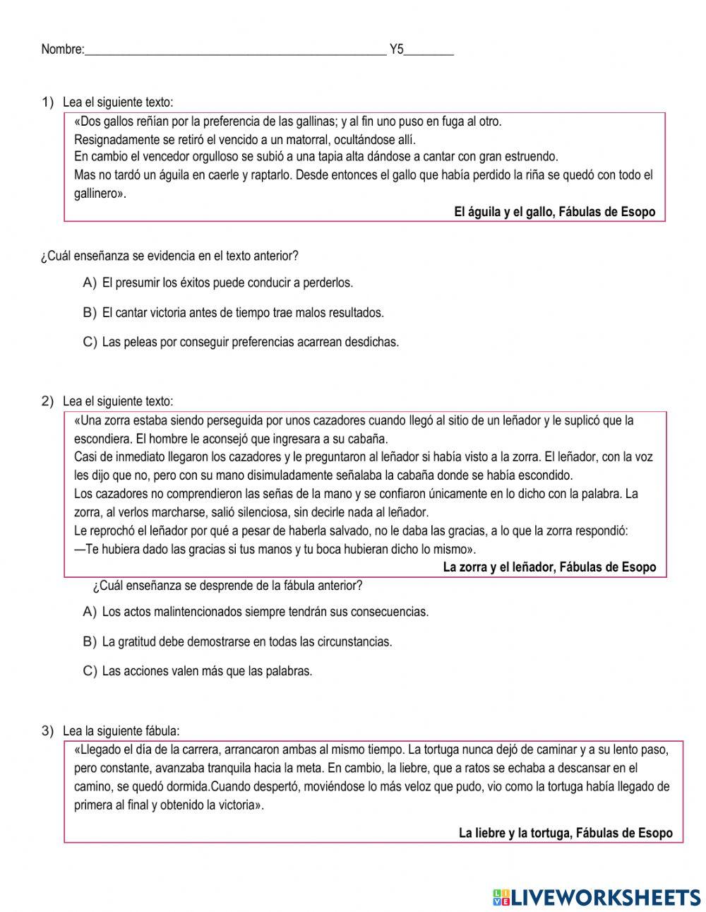 Comprensión lectora