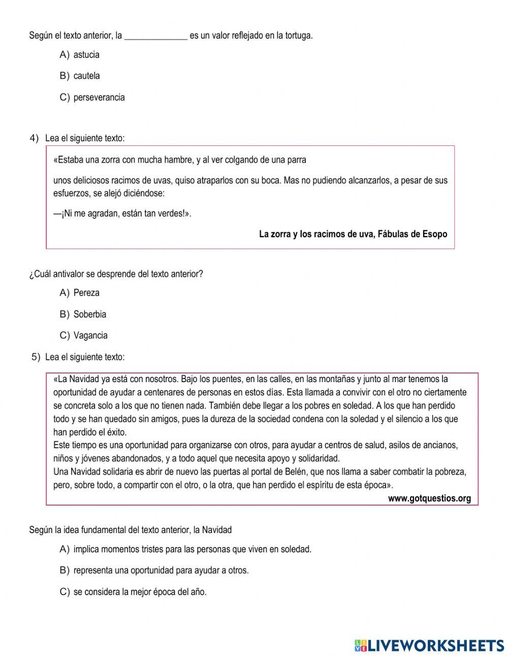 Comprensión lectora