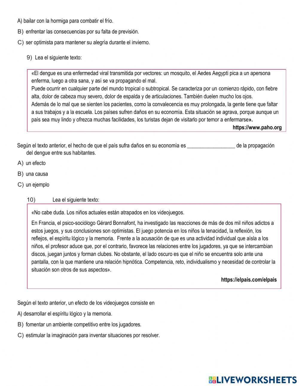 Comprensión lectora