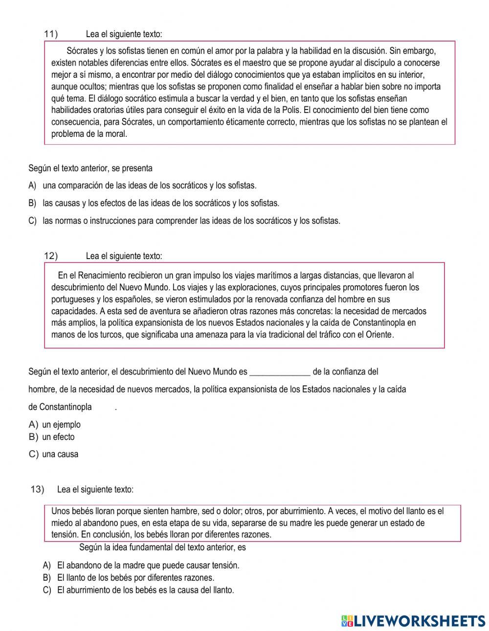 Comprensión lectora