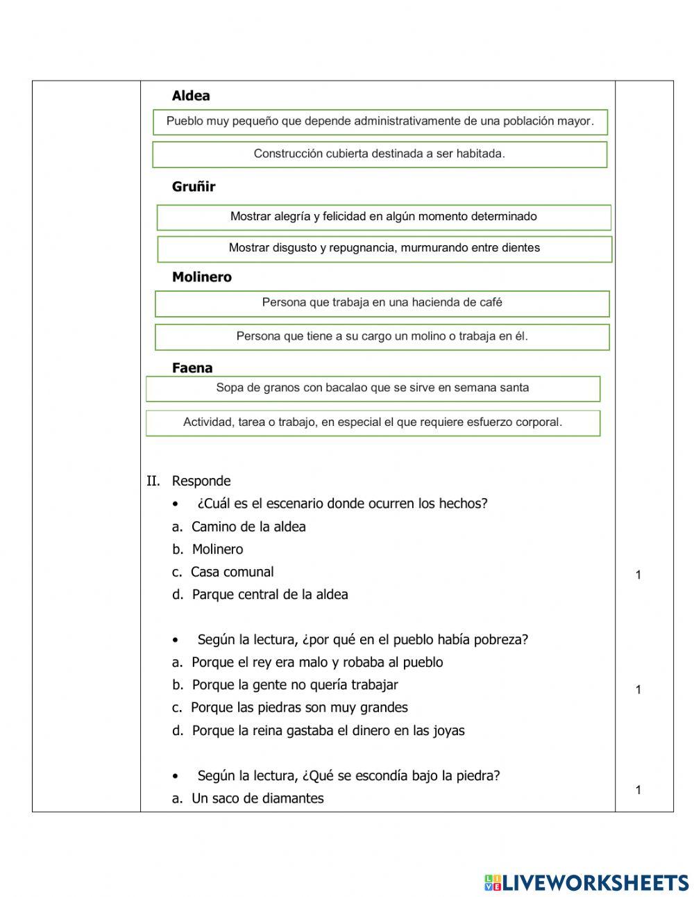 Evaluación diagnóstica lengua