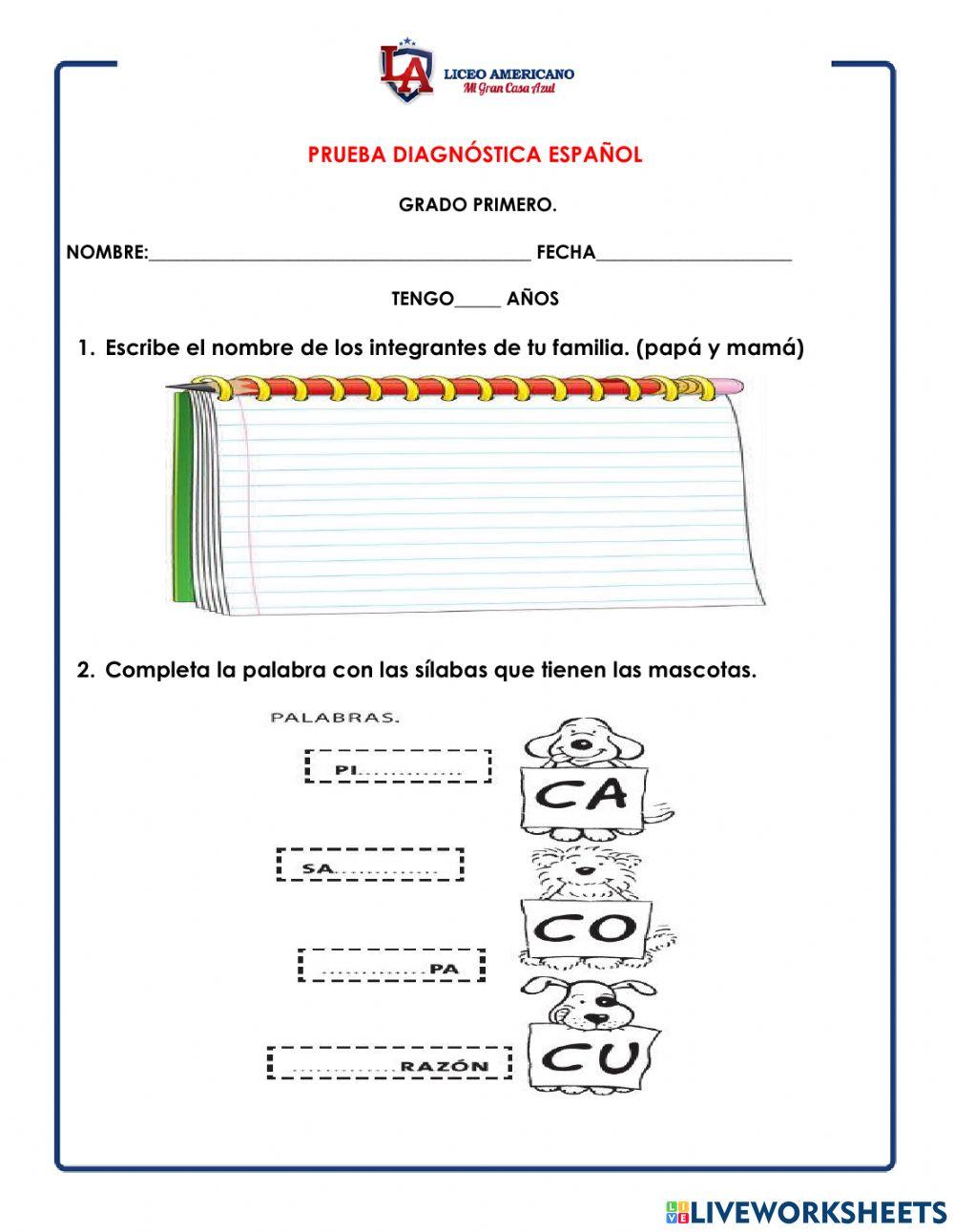 Prueba diagnóstica 1