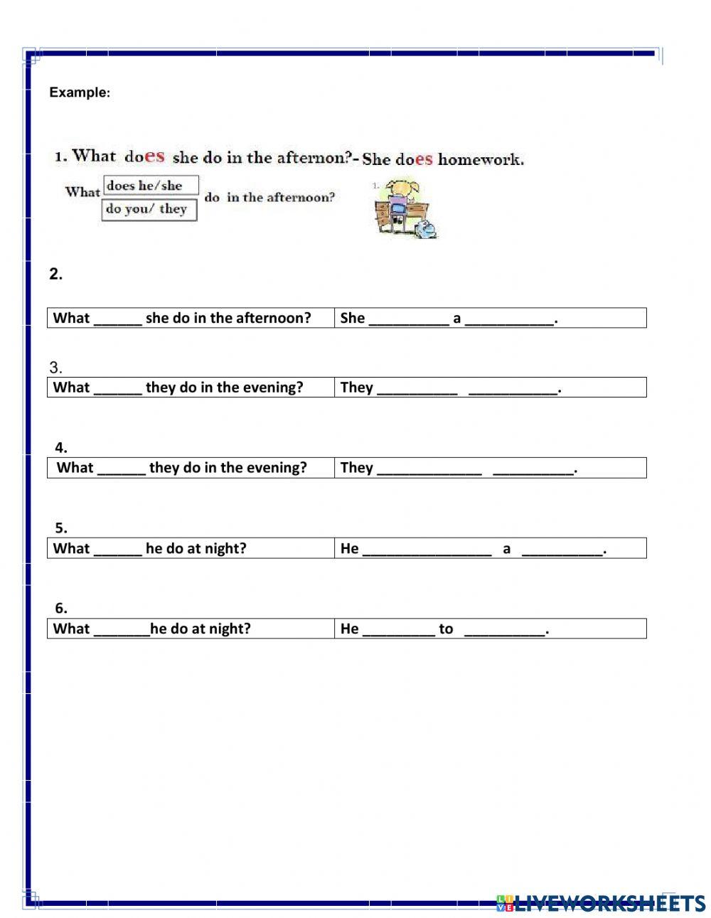 What do they do in the morning?