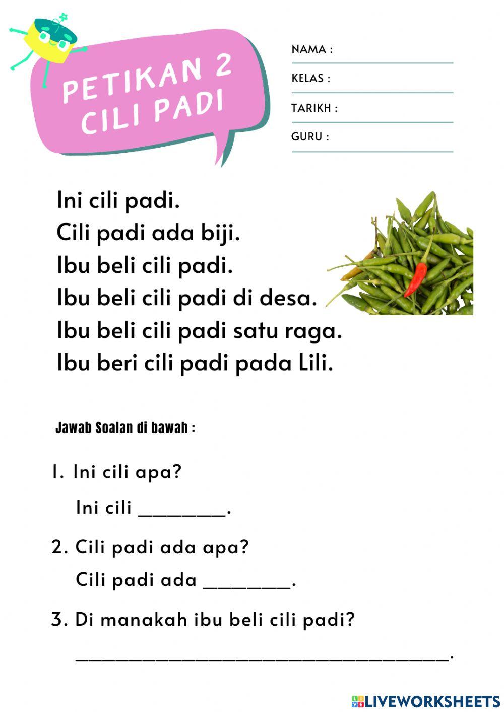 Latihan Pengayaan Bahasa Melayu Tahun 2