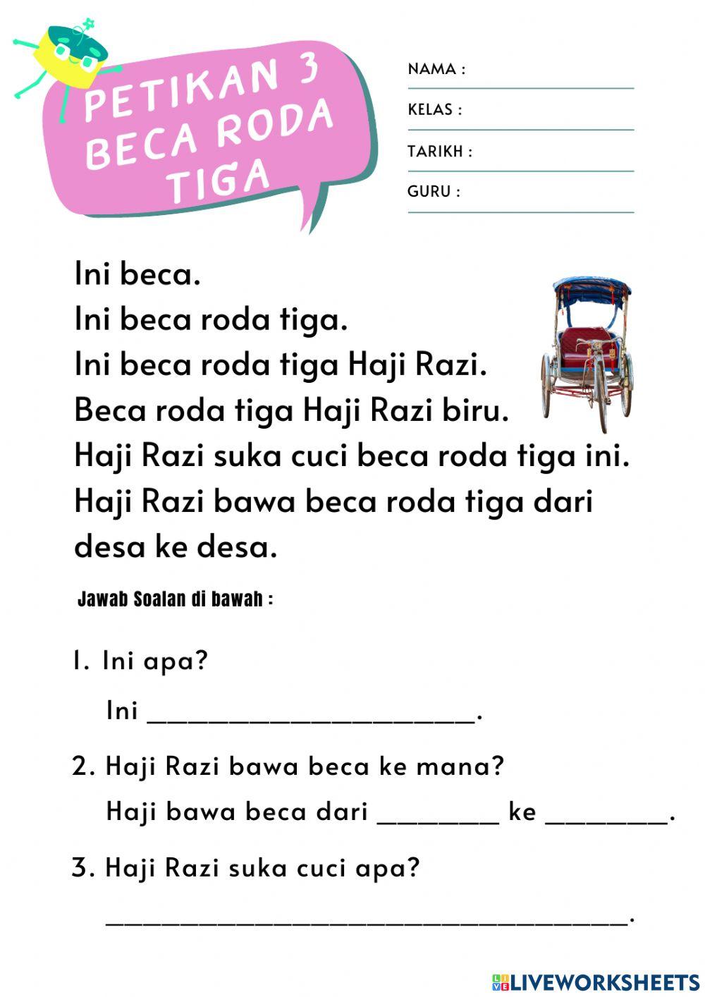 Latihan Pengayaan Bahasa Melayu Tahun 2