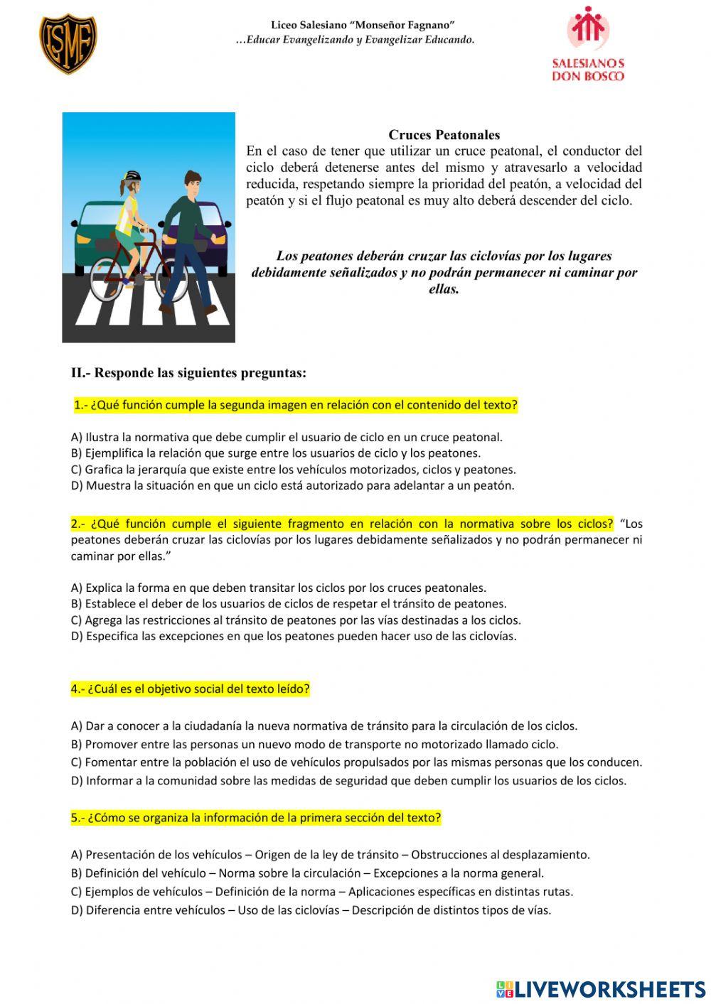 Guía de aprendizaje - Cuarto medio