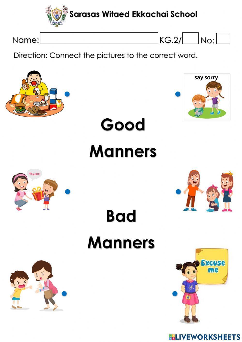 GOOD and BAD MANNERS