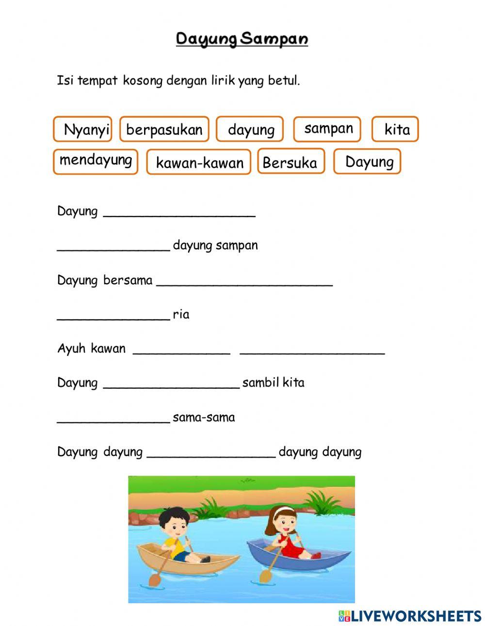 Tahun 1 Muzik Unit 6 Dayung Sampan