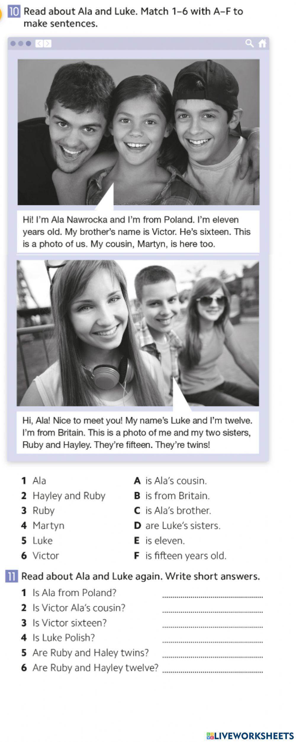 Reading Alan and Luke