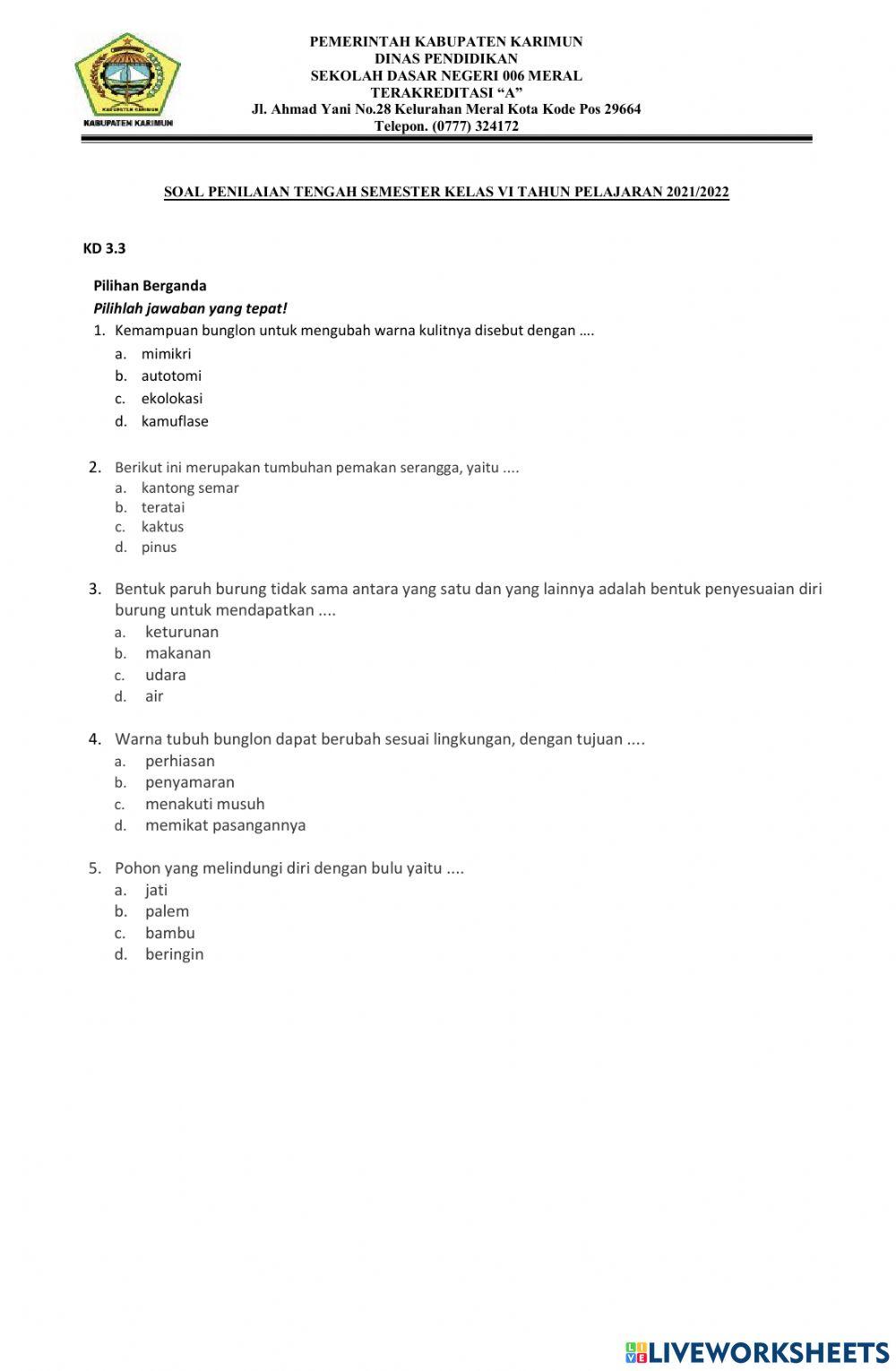 Pts ganjil ipa kd 3.3