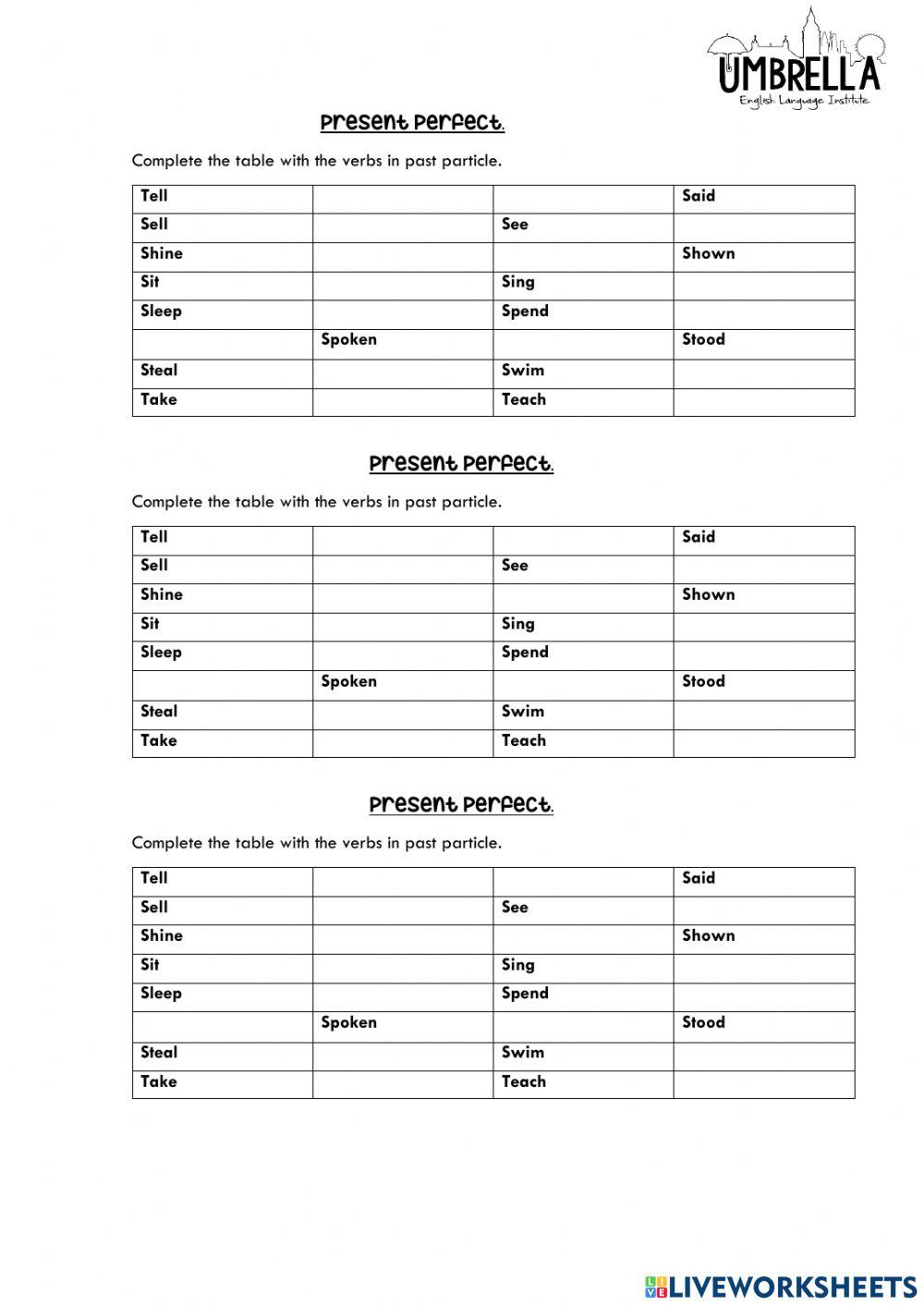 Teens 4 present perfect