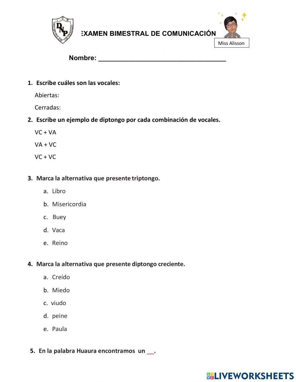 Evaluación de comunicación