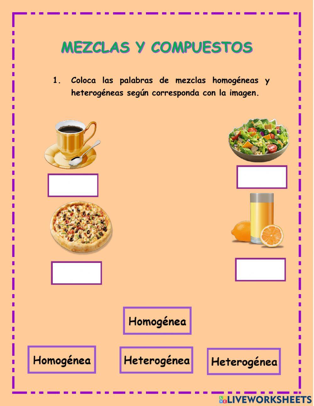 Mezclas y compuestos