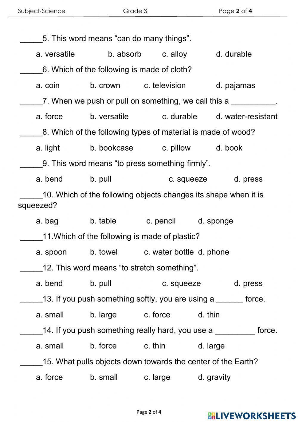 Science Final E… | Free Interactive Worksheets | 1465258, image size:1000x1413