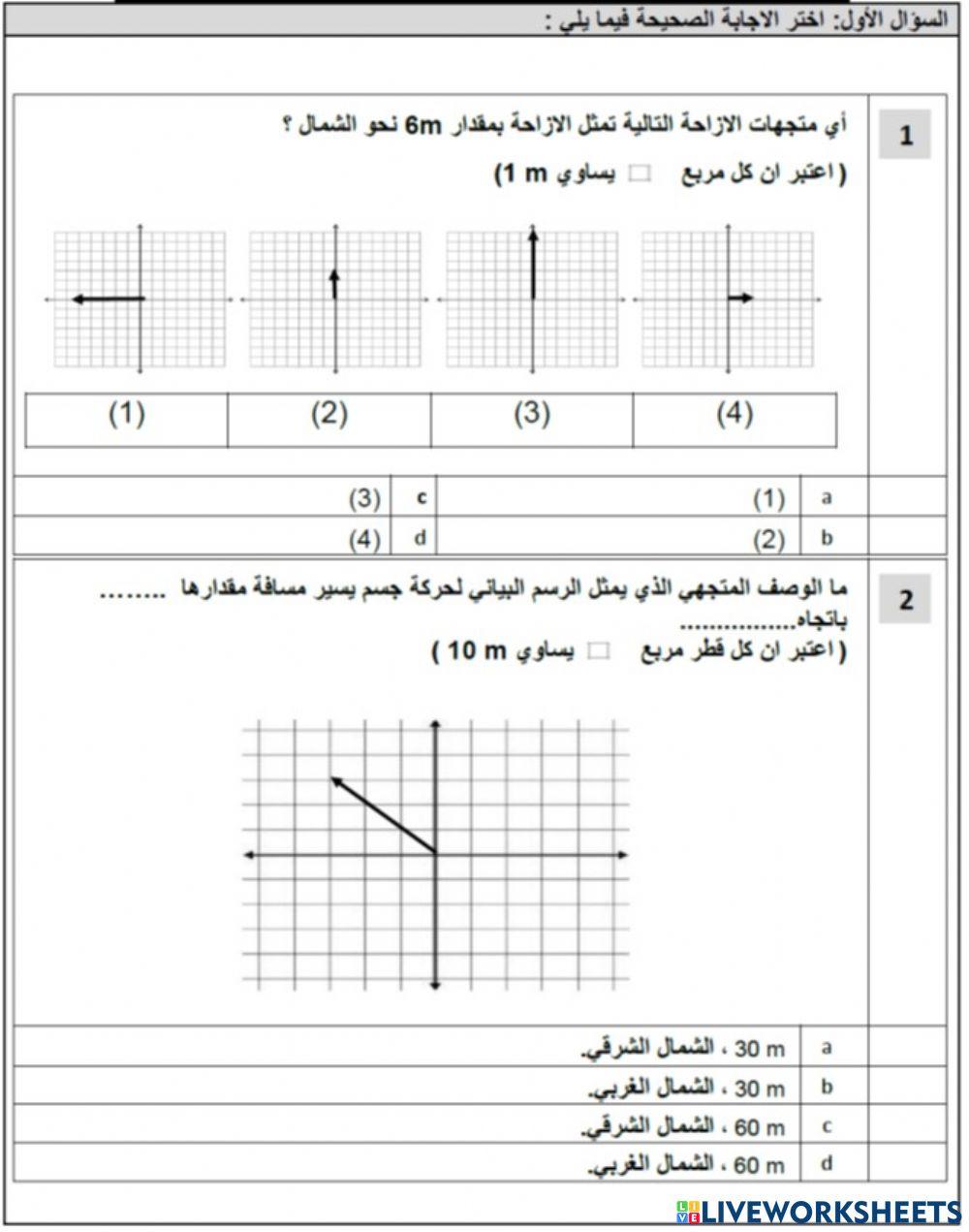 محصلة متجهين