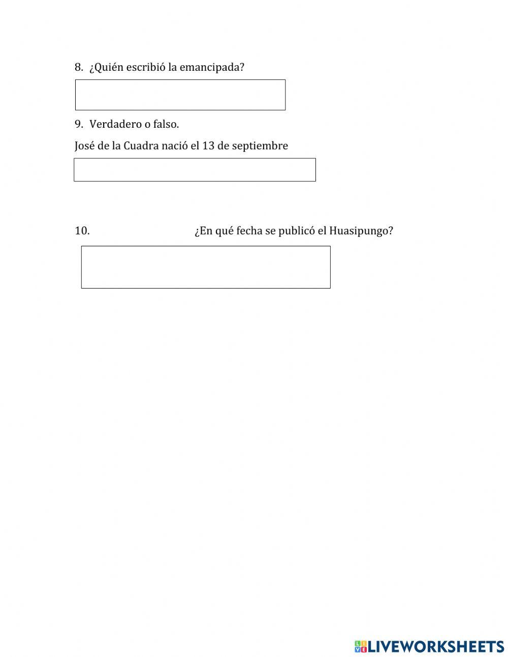 Escritores de literatura ecuatoriana