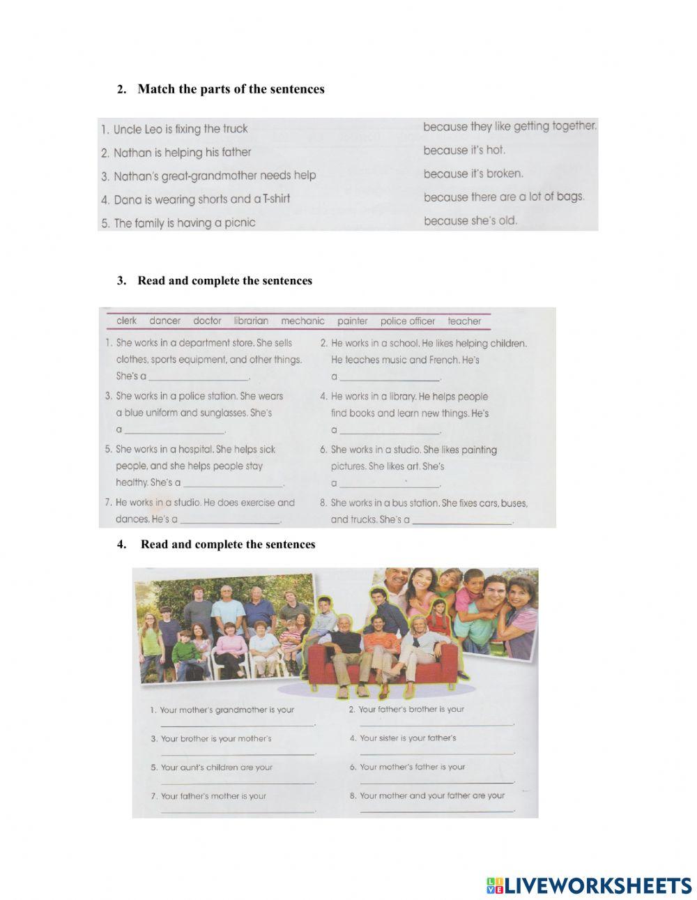 INGLÉS- Cuestionario examen de septiembre. Sexto Grado 2020