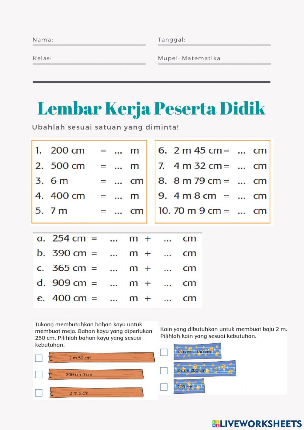 Konversi ukuran panjang
