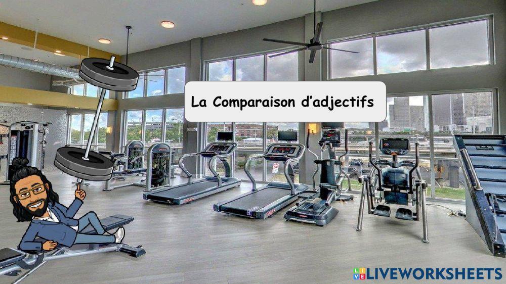 La comparaison d'adjectifs