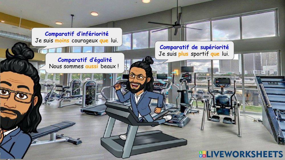 La comparaison d'adjectifs