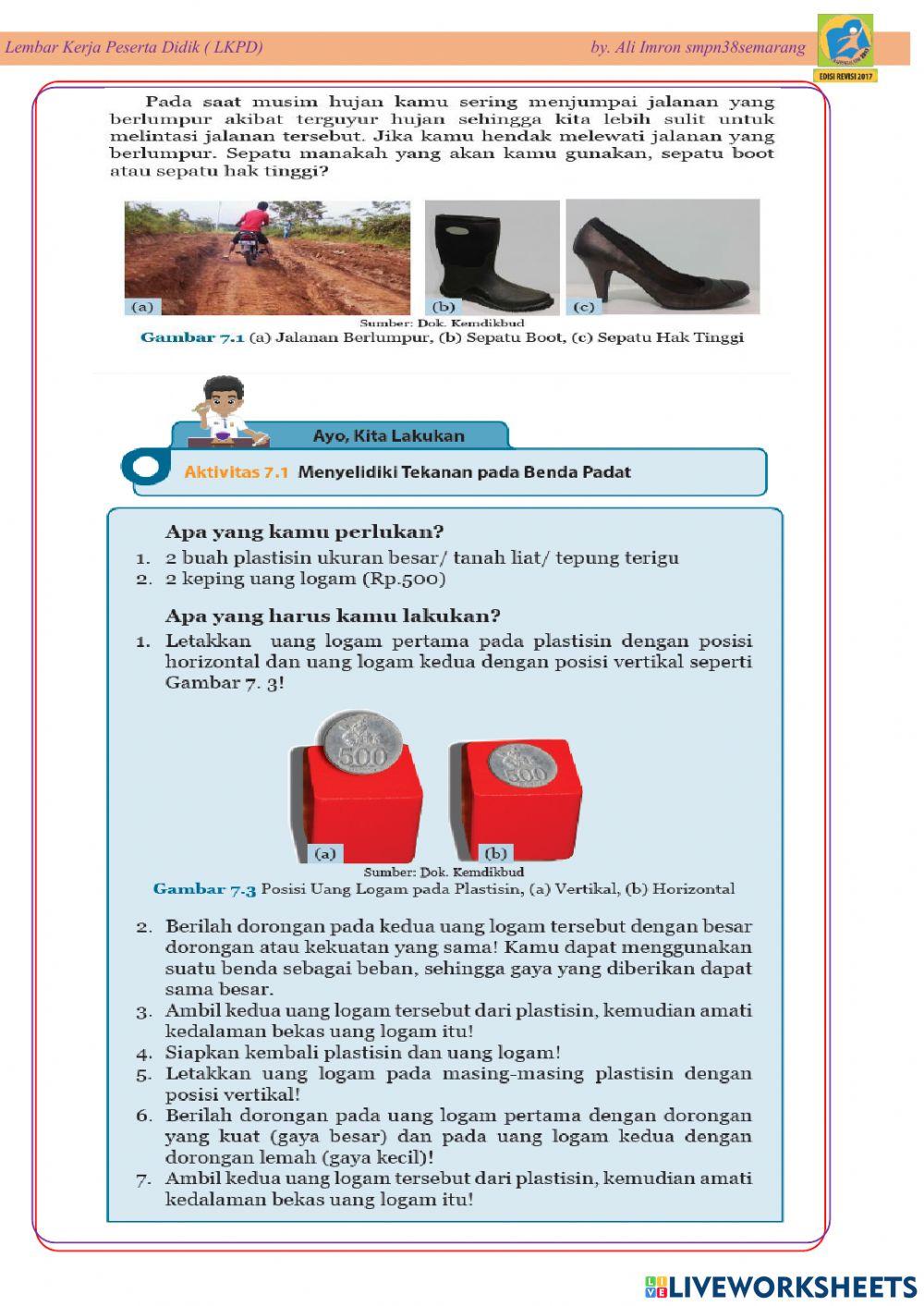 Lkpd Tekanan Pada ZAt Padat