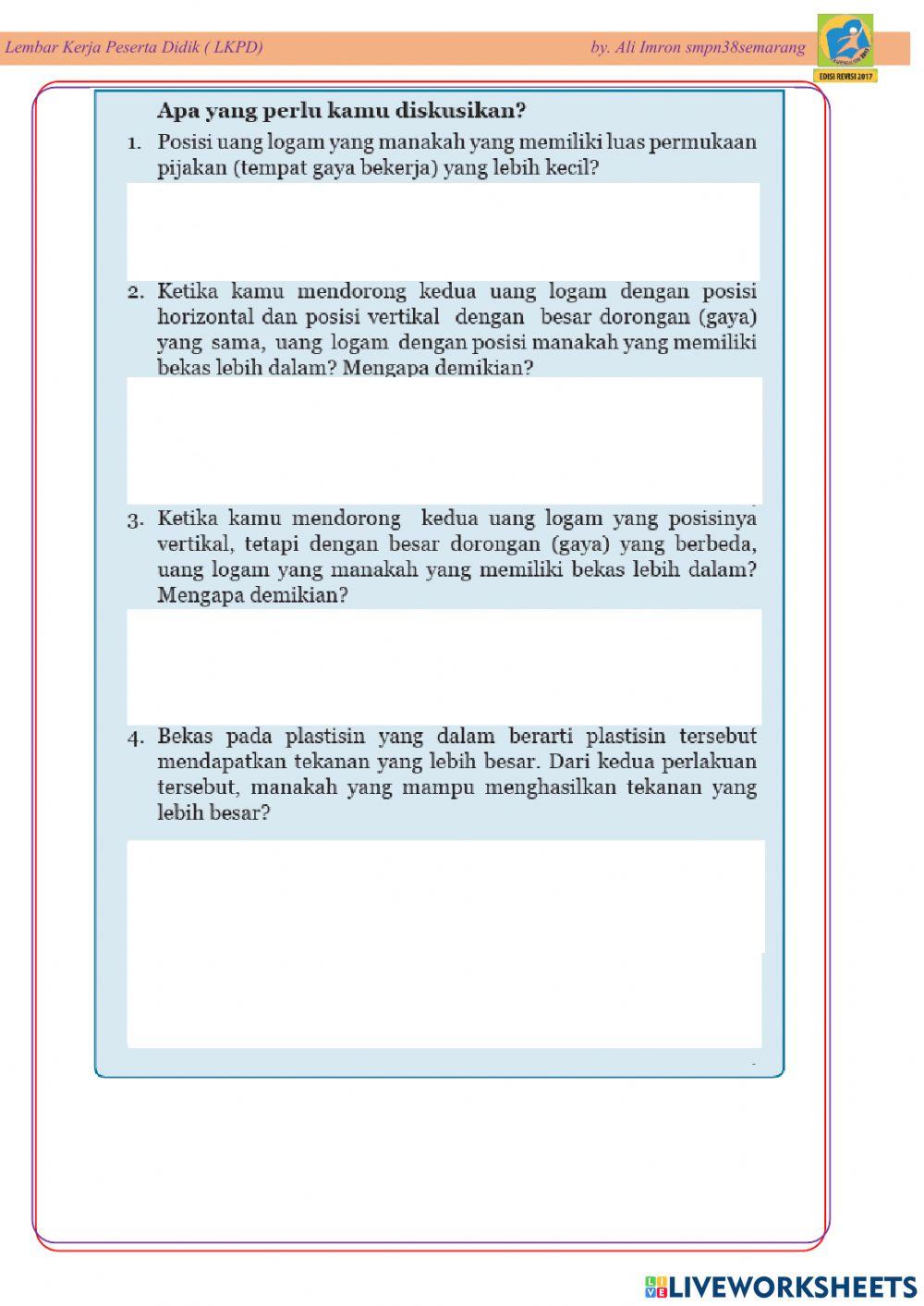 Lkpd Tekanan Pada ZAt Padat