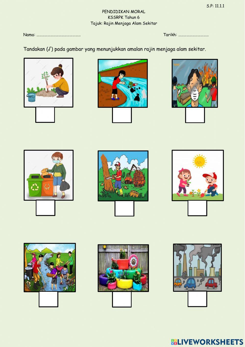 Rajin Menjaga Alam Sekitar