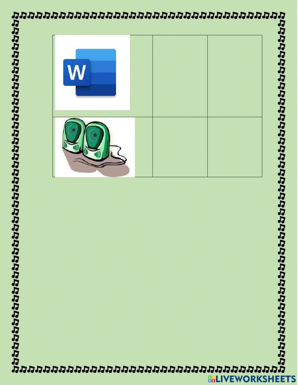Hardware, software, dispositivo entrada y salida