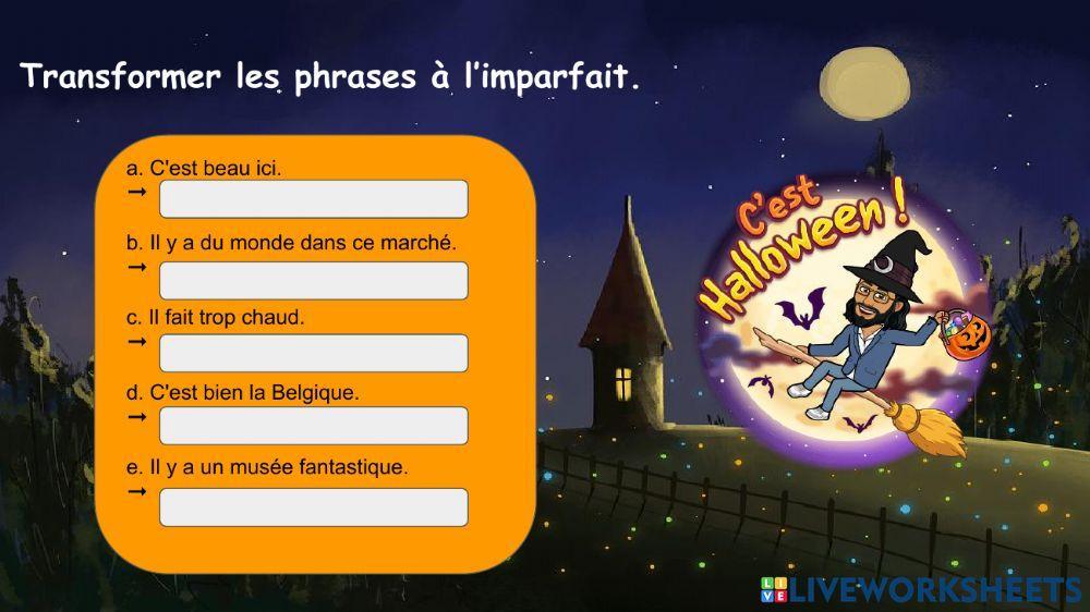 L'imparfait des verbes impersonnels