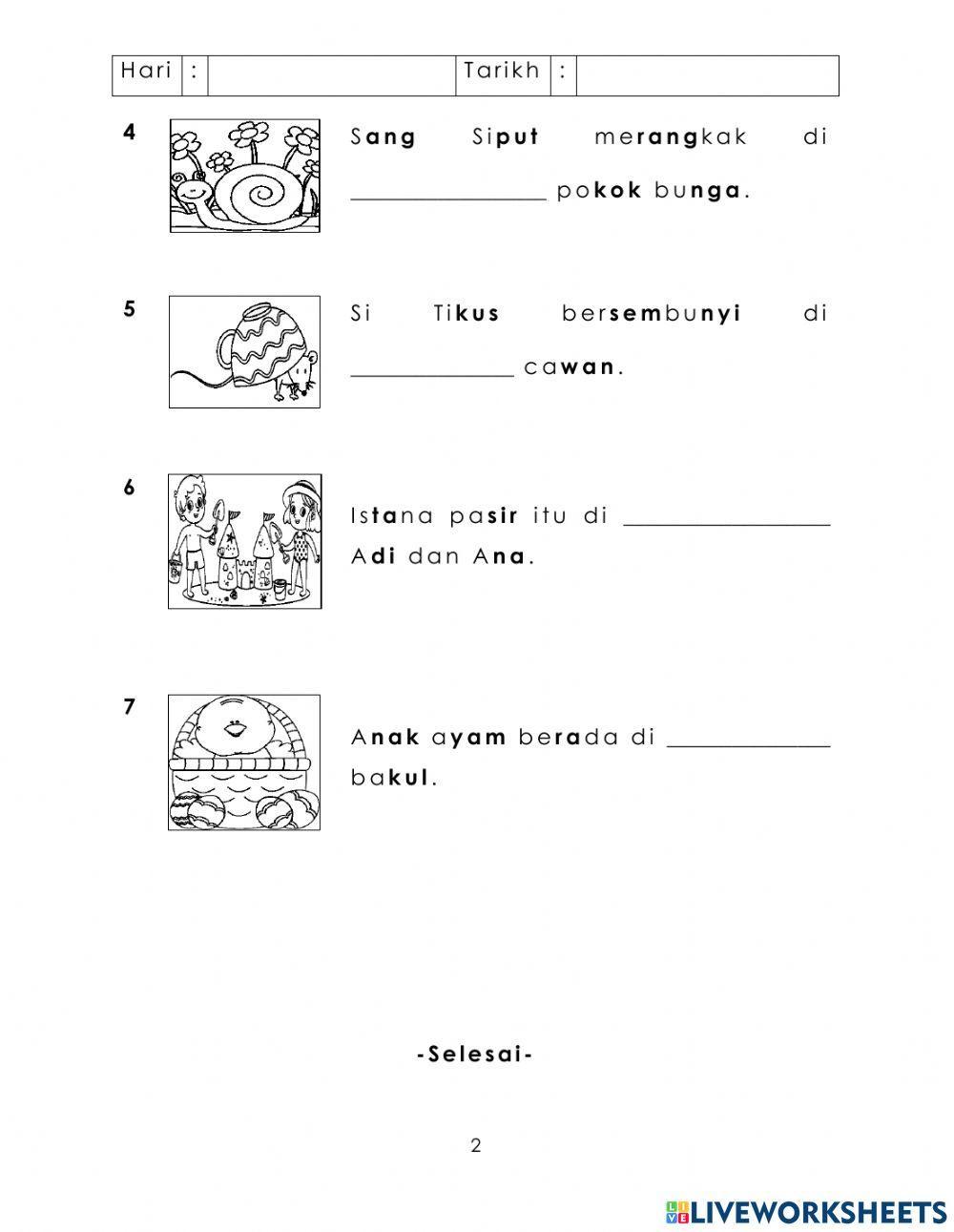 Kata Arah (Peringkat Asas) Latihan 1