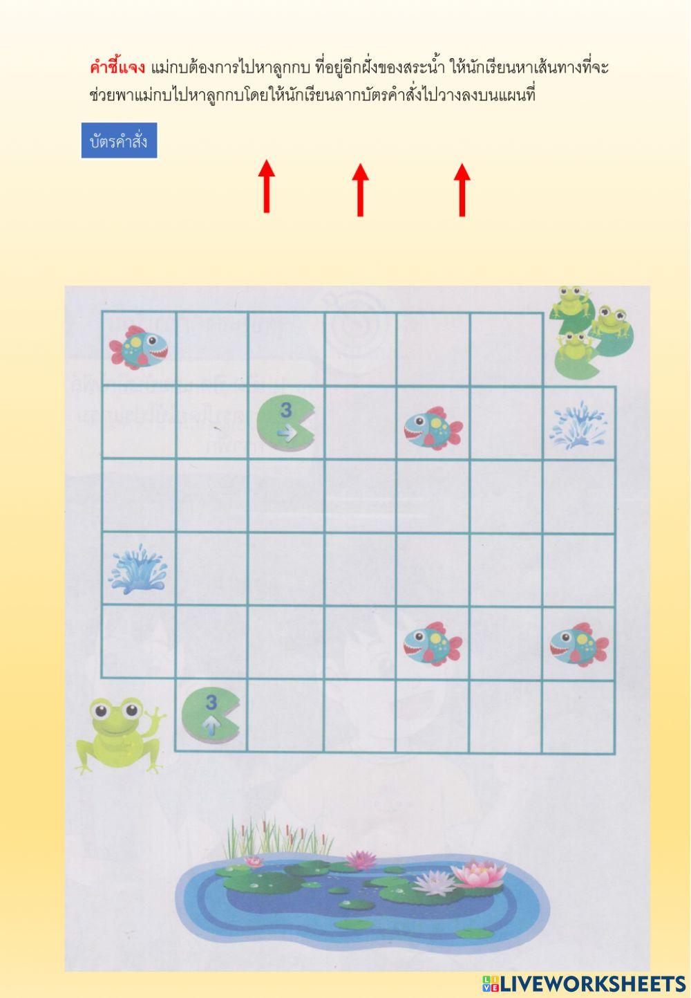 ใบกิจกรรมที่8.3 กบน้อยคอยแม่