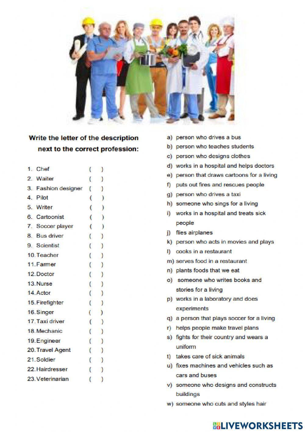 LESSON 10 Jobs, Place of work, and Tools