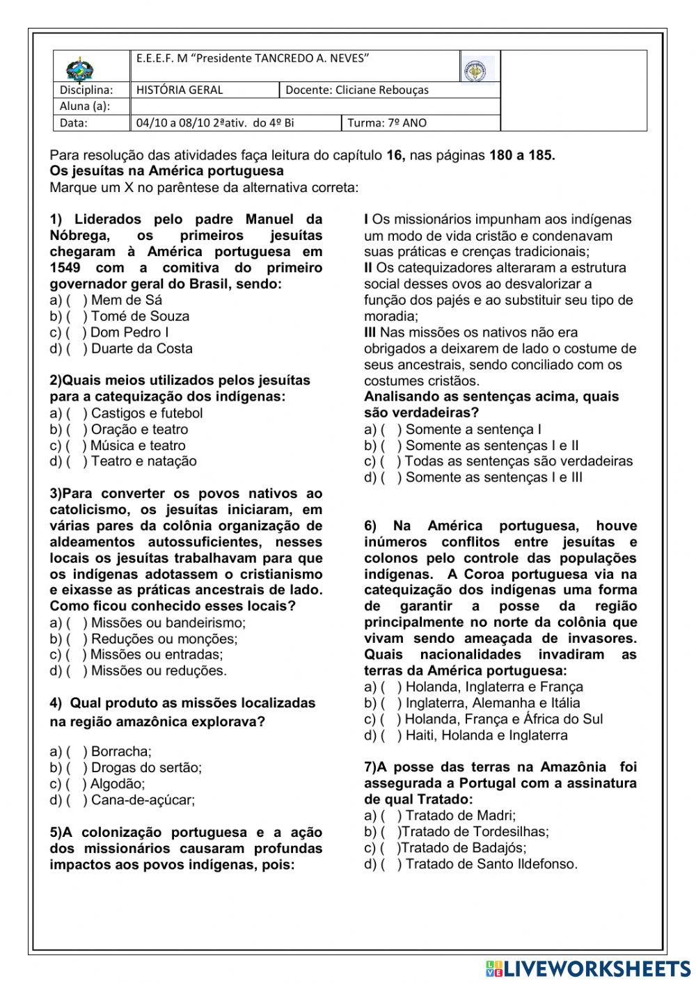 Os jesuítas na América portuguesa