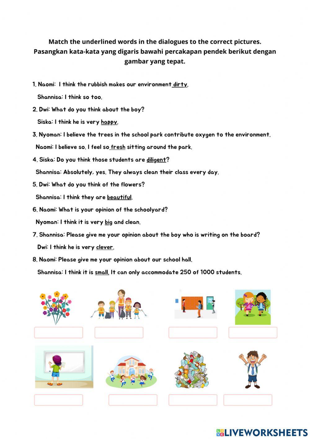 Kelas 8 kd 3.1 LESSON 2 MATCHING