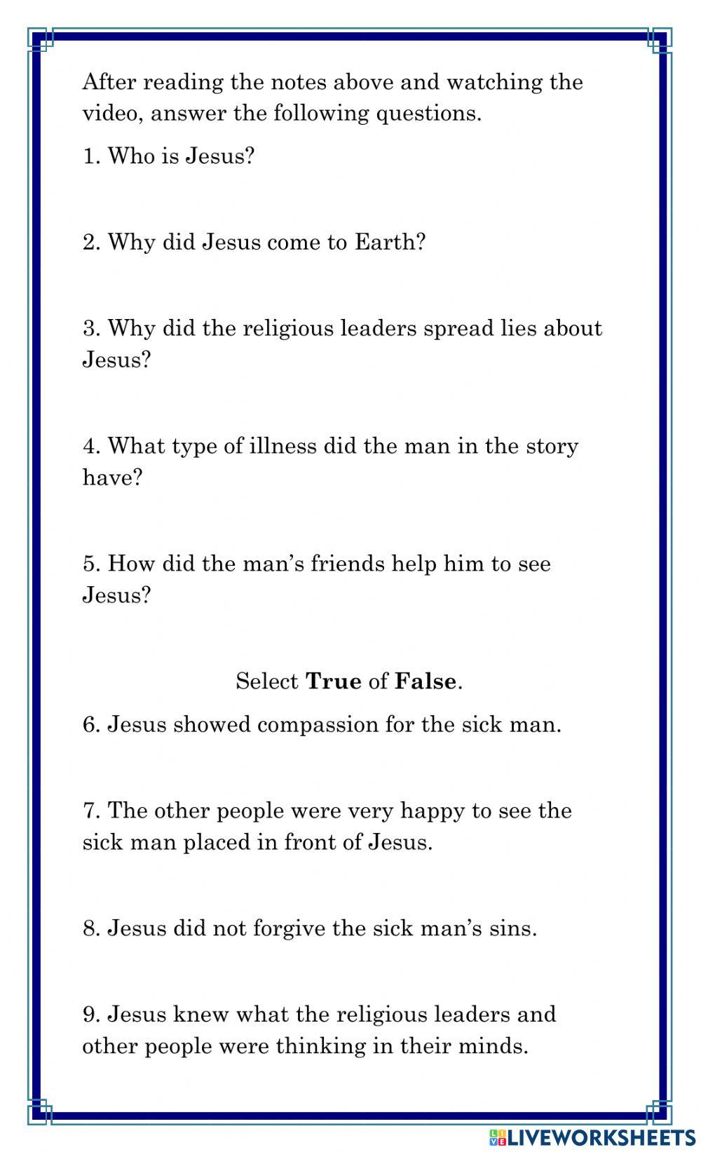 Nature of God 2 Miracles of Jesus