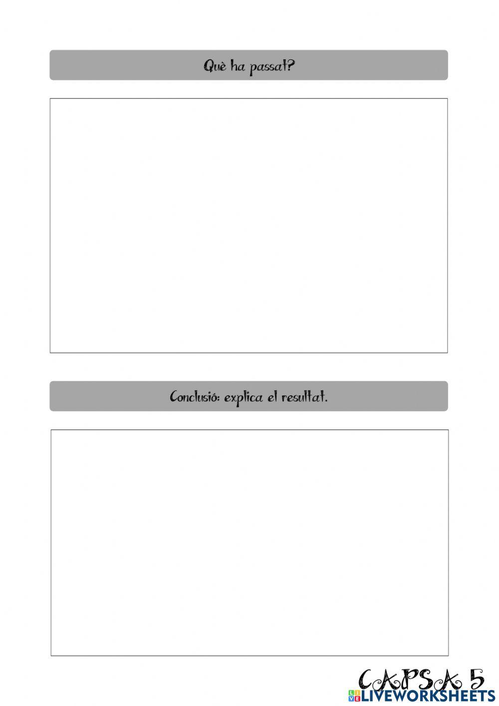 Capses d'investigació 6è: Per què quan ens punxem ens apartem ràpidament?