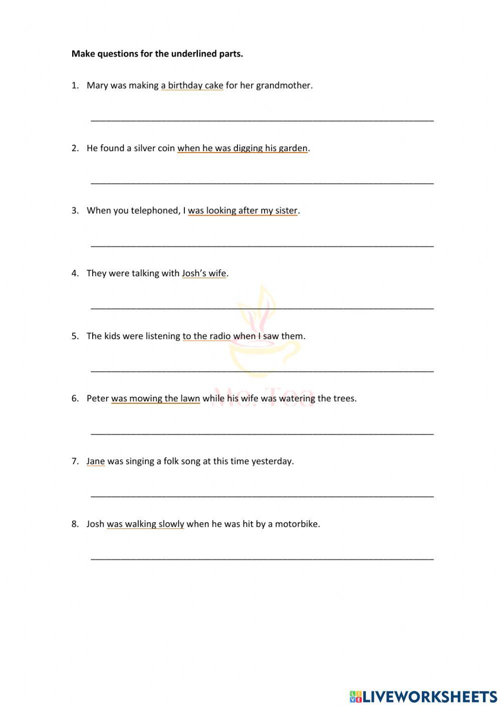 Grade 8 - Unit 6 - Making question