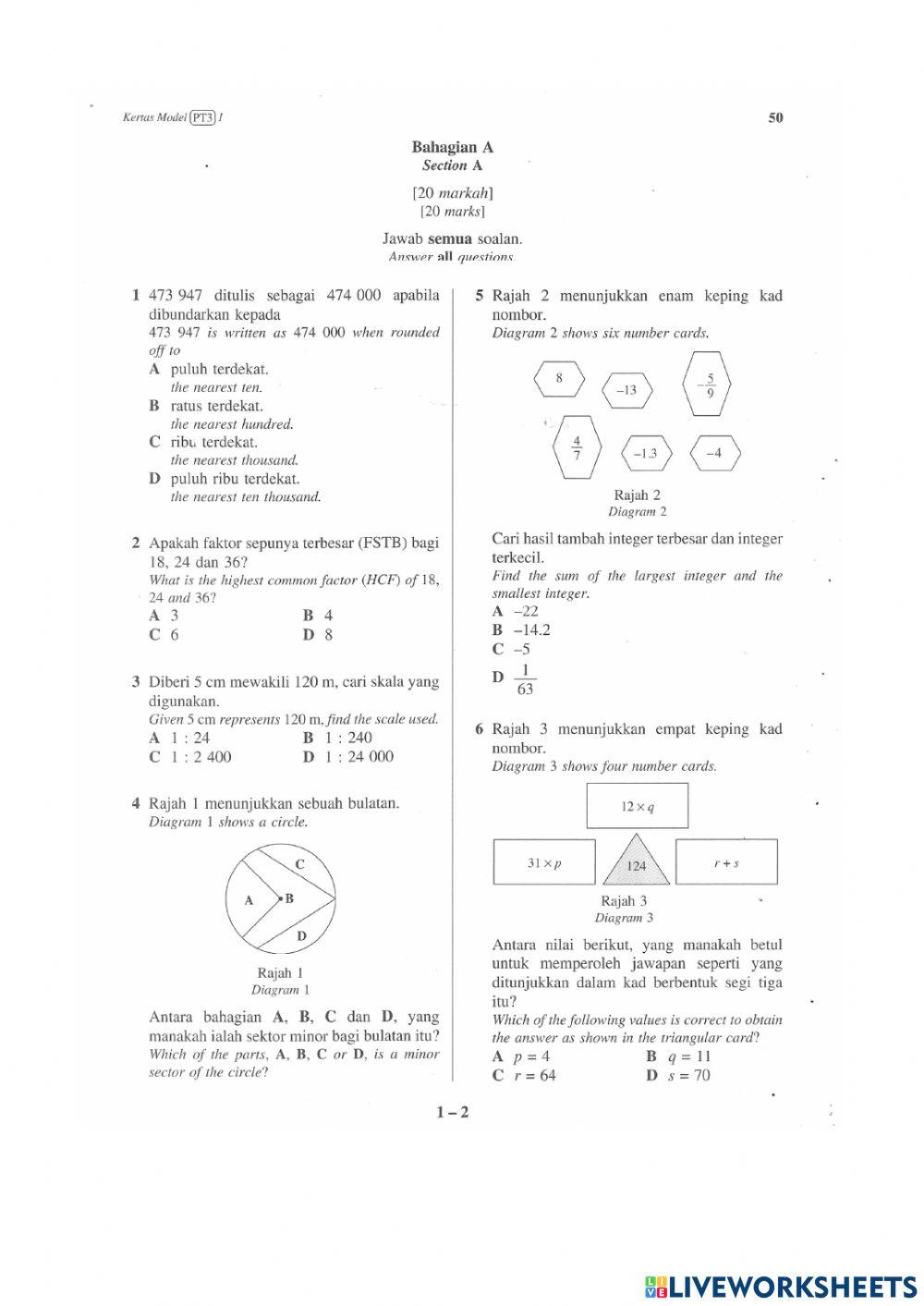 Matematik tingkatan 3