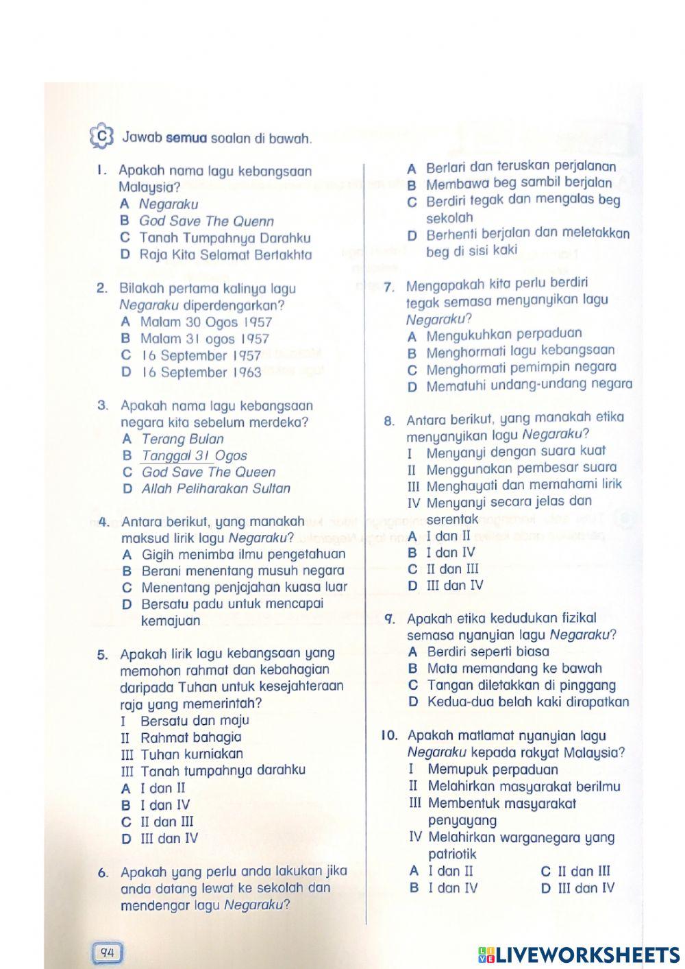 Lagu Kebangsaan Malaysia