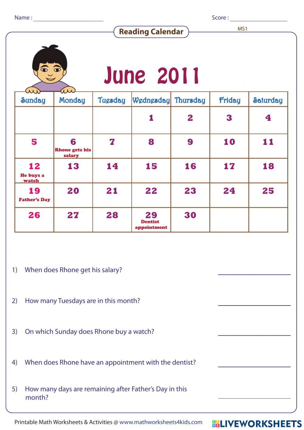 Calendar Questions Pdf With Solutions 