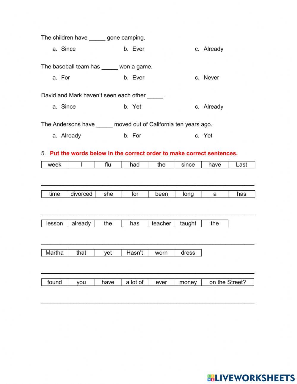 Present Perfect Tense