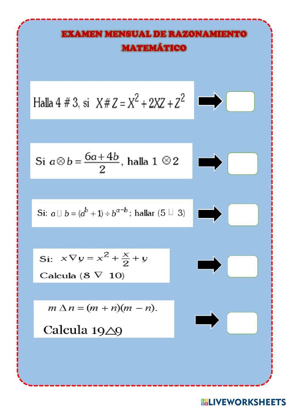 Operadores matemáticos