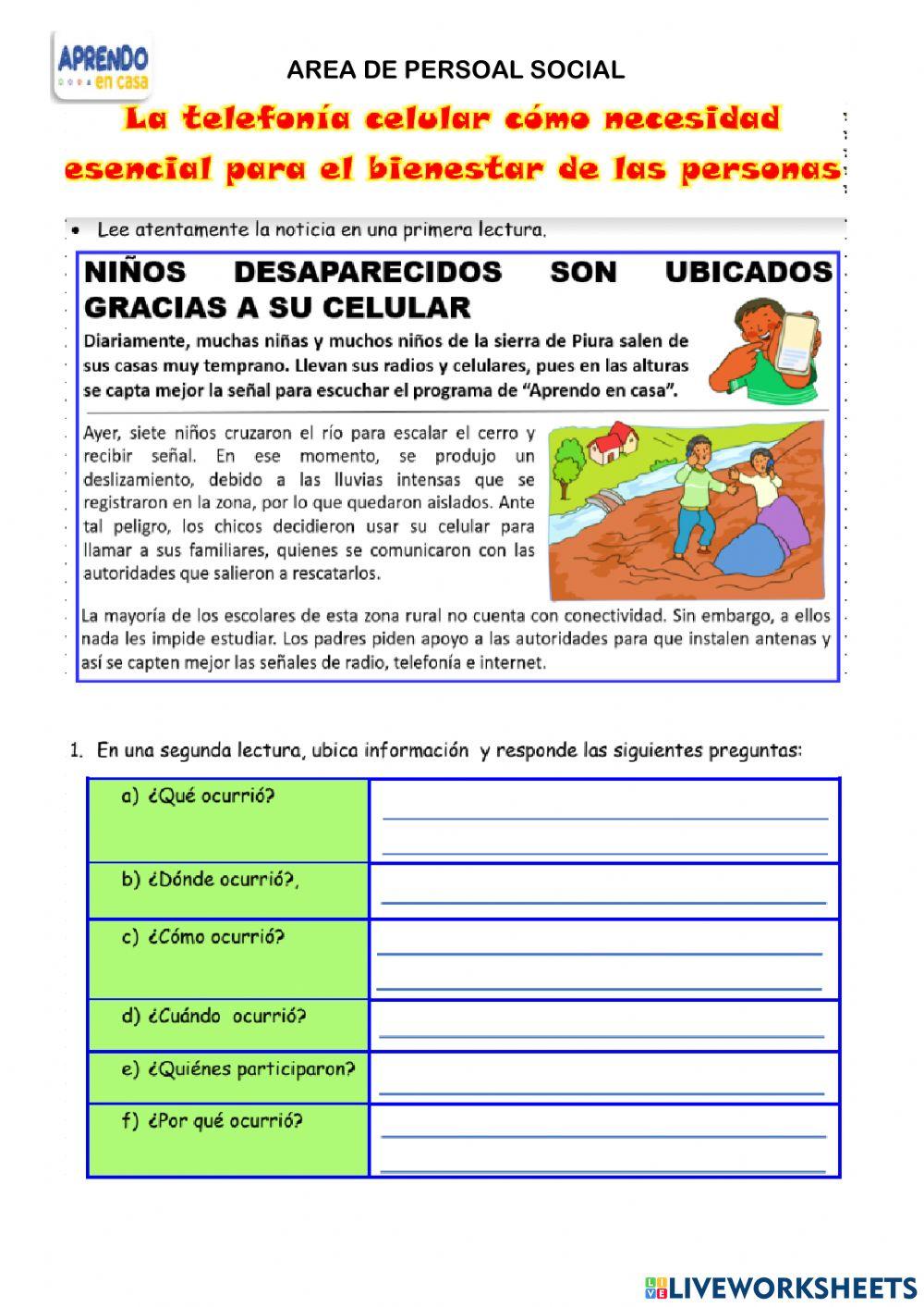 La telefonía celular como necesidad esencial para el bienestar de las personas.