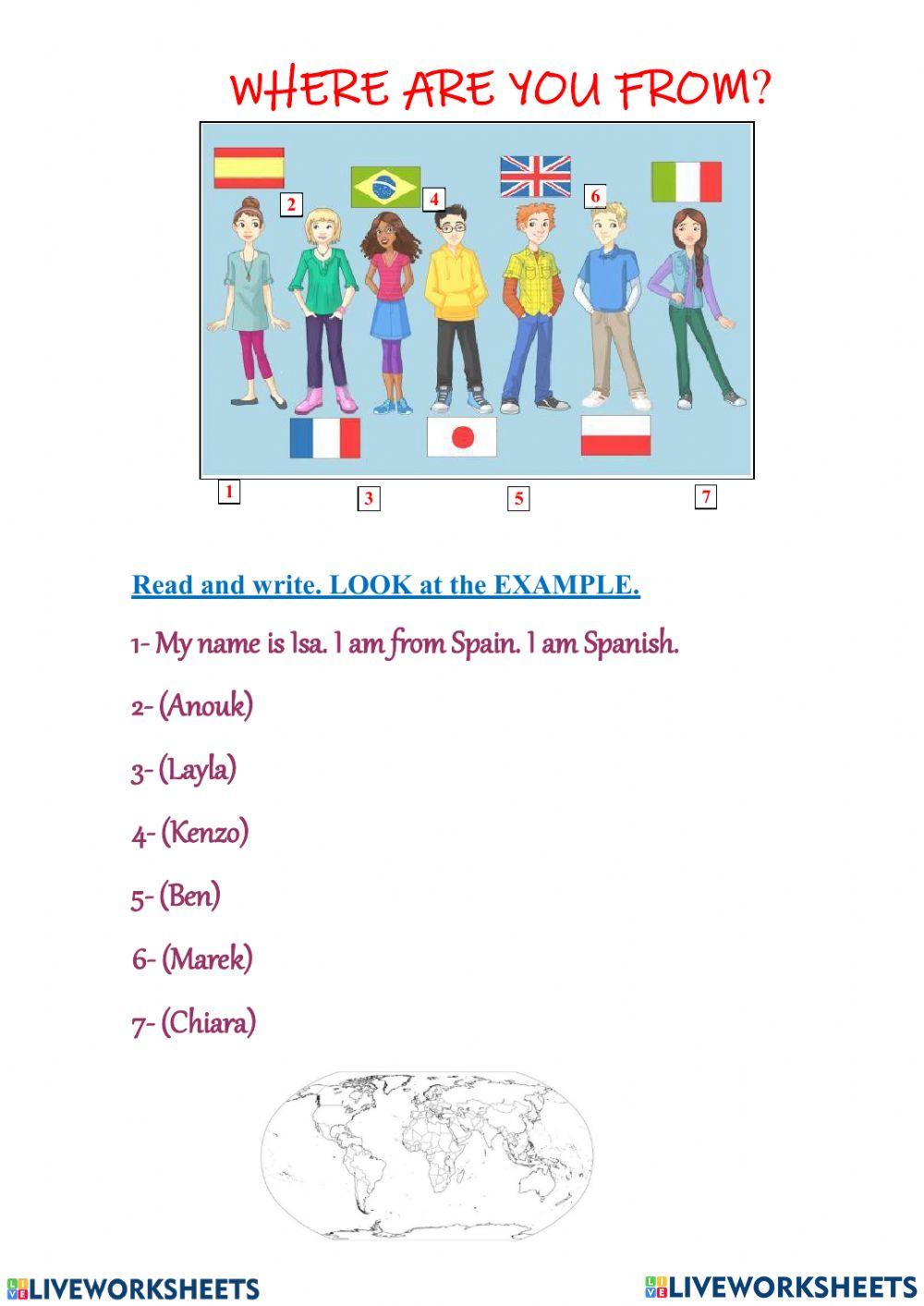 Countries and nationalities. Rooftops 5