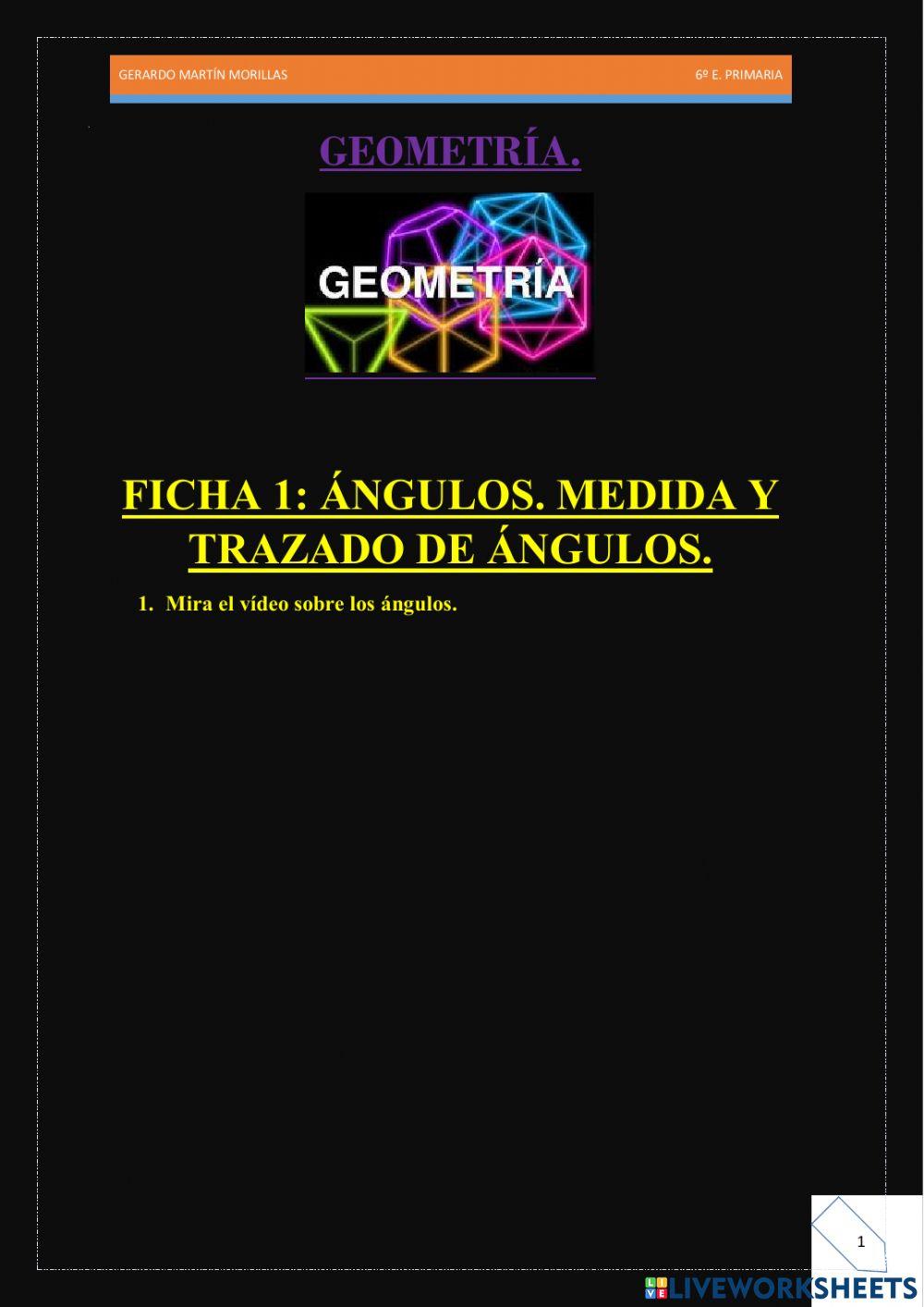 Geometría. Ficha 1.